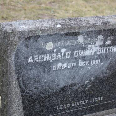 BUTOW Archibald Quinn -1961