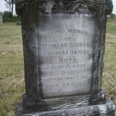 BUTZ Thomas Daniel -1927