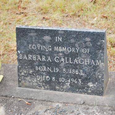 CALLAGHAM Barbara 1883-1963