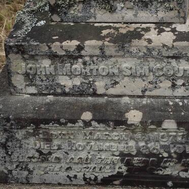 COUTTS John Morton Sim 1873-1918