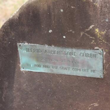 CURRIE Wilfrid Atherstone 1890-1978