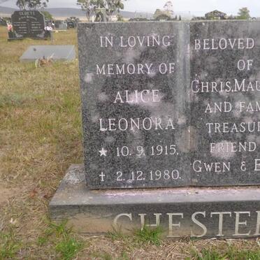 CHESTER Alice Leonora 1915-1980