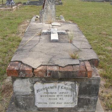 CREMER Margaret F. -1922 