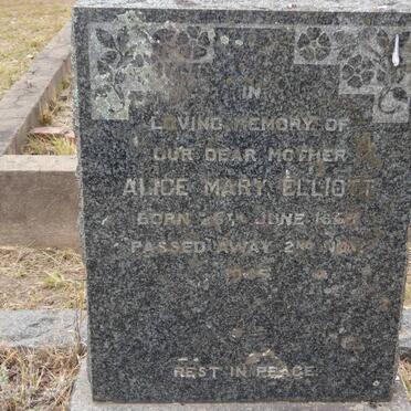 ELLIOTT Alice Mary 18??-1945