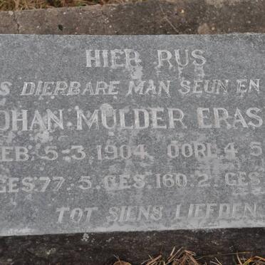 ERASMUS Johan Mulder 1904-1937