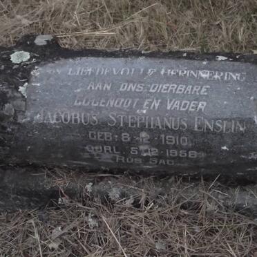 ENSLIN Jacobus Stephanus 1910-1958