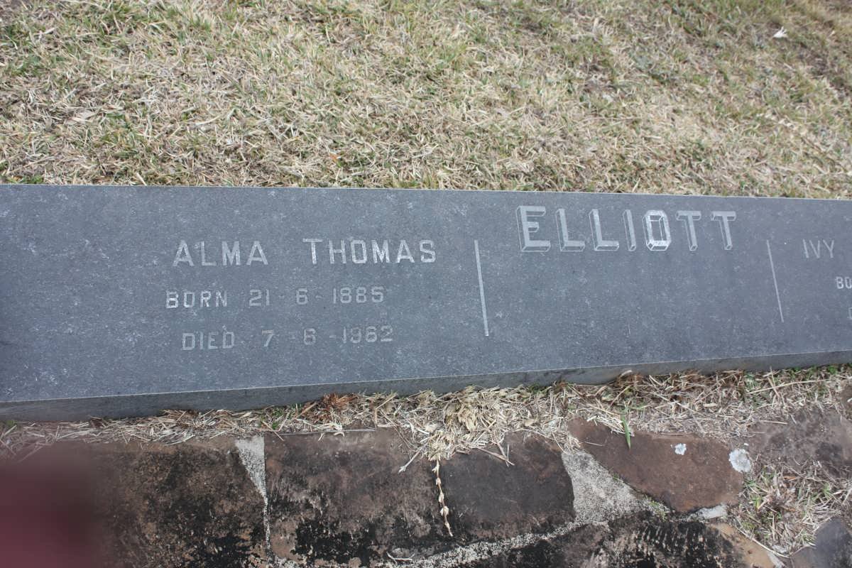 ELLIOTT Alma Thomas 1885-1962 &amp; Ivy Eliza 1890-1979