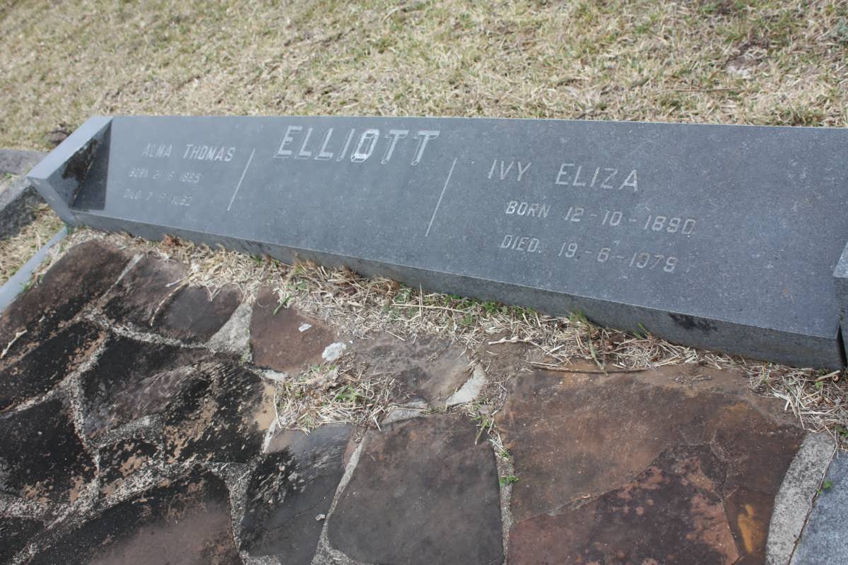 ELLIOTT Alma Thomas 1885-1962 &amp; Ivy Eliza 1890-1979