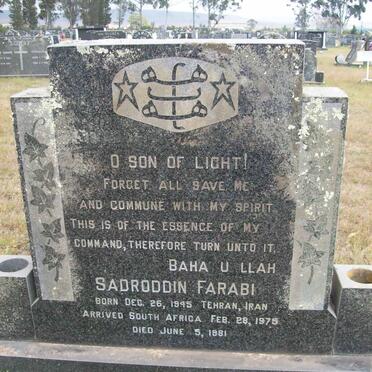 FARABI Sadroddin 1945-1981