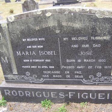 FIGUEIRA José 1900-1972 &amp; Maria Isobel RODRIGUES 1902-1988