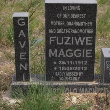 GAVENI Fuziwe Maggie 1912-2012