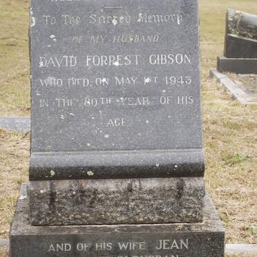 GIBSON David Forrest -1943 &amp; Jean -1951