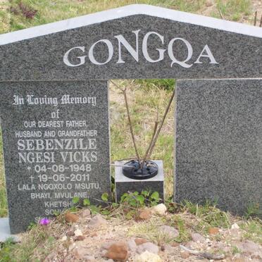GONGQA Sebenzile Ngesi Vicks 1948-2011