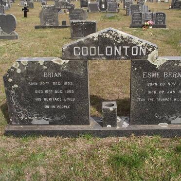 GODLONTON Brian 1923-1985 &amp; Esme Bernice 1923-1983