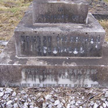 GREATHEAD Ernest Merriman 1891-1951