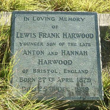 HARWOOD Lewis Frank 1879-1939