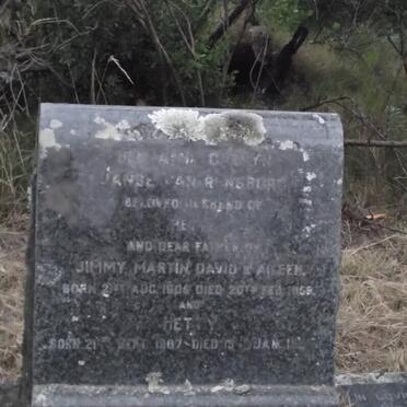 RENSBURG Benjamin Calvyn, Janse van 1906-1959 &amp; Hetty 1907-198?