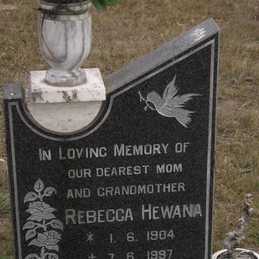 HEWANA Rebecca 1904-1997
