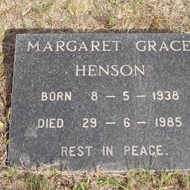 HENSON Margaret Grace 1938-1985