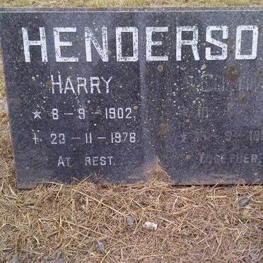 HENDERSON Harry 1902-1978 &amp; Connie 1905-1987