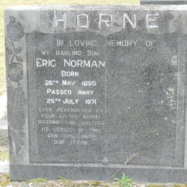 HORNE Eric Norman 1950-1971