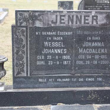 JENNER Wessel Johannes 1909-1977 &amp; Johanna Magdalena 1915-2000