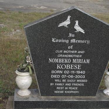 KOBESE Nombeko Miriam 1940-2003