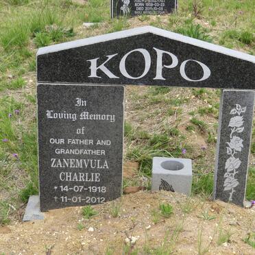 KOPO Zanemvula Charlie 1918-2012