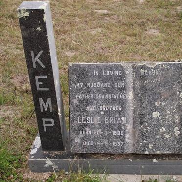 KEMP Leslie Brian 1936-1987