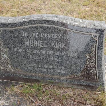 KIRK Muriel nee ASHBY 1899-1962