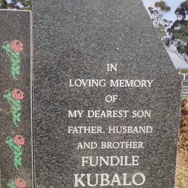 KUBALO Fundile 1968-1999