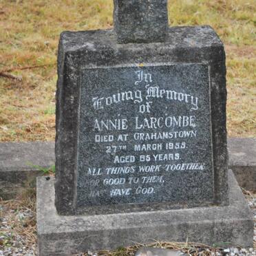 LARCOMBE Annie -1955