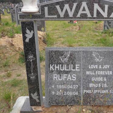 LWANA Khulile Rufas 1956-2012