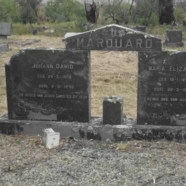 MARQUARD Johann Dawid 1878-1940 &amp; Maria Elizabeth 1877-1966
