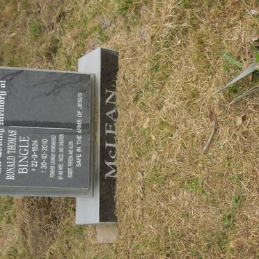 McLEAN Ronald Thomas Bingle 1924-2010