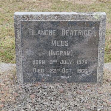 MEES Blanche Beatrice nee INGRAM 1876-1966