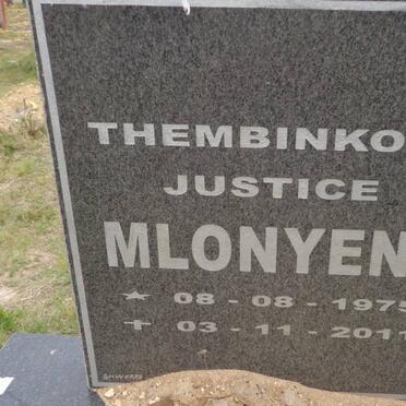 MLONYENI Thembinkosi Justice 1975-2011
