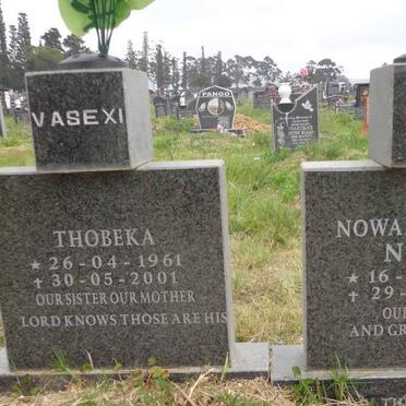 NOTONI Nowanele Jane 1930-1995 ::VASEXI Thobeka 1961-2001