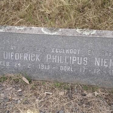 NIEMAND Diederick Phillipus 1919-1986 &amp; Anna Mirjam 1927-1968
