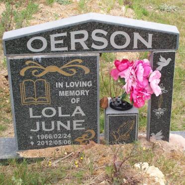 OERSON Lola June 1966-2012