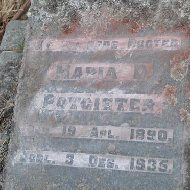 POTGIETER Maria D. 1890-1935