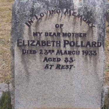 POLLARD Elizabeth -1933 