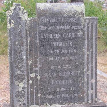 POTGIETER Susan Elizabeth 1895-1979 :: POTGIETER Kathleen Caroline 1925-1963