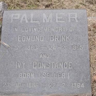 PALMER Edmund Brink 1883-1965 &amp; Ivy Constance SELLER 1886-1964