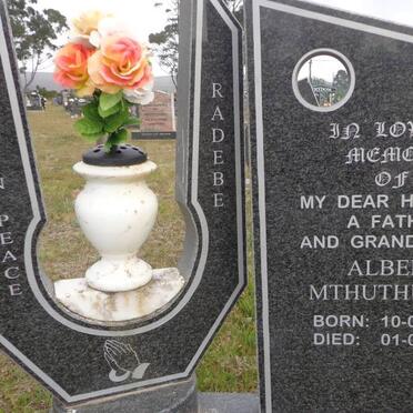 RADEBE Albert Mthuthuzeli 1931-1996