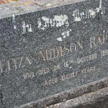 RAPSON Eliza Addison -1949