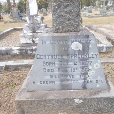 SPRECKLEY Gertrude 1877-1962
