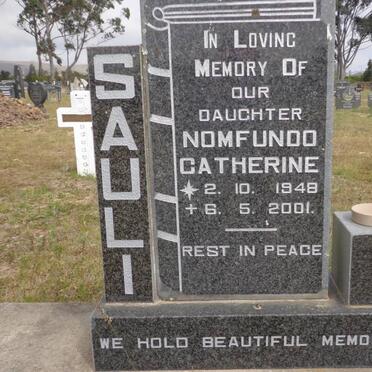 SAULI Nomfundo Catherine 1948-2001 :: SAULI Thembisile Xolani 1965-2000