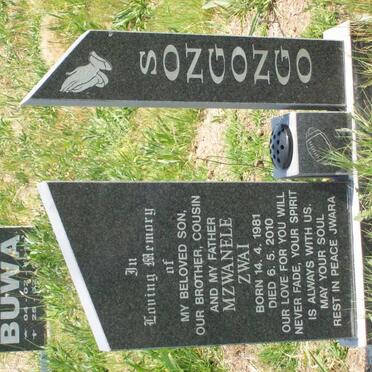 SONGONGO Mzwanele Zwai 1981-2010