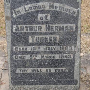 TURNER Arthur Herman 1883-1943